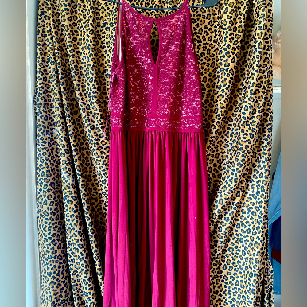 Long gown maroon
